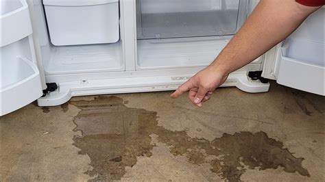 frigidaire refrigerator water leaking underneath|Frigidaire Refrigerator leaking water